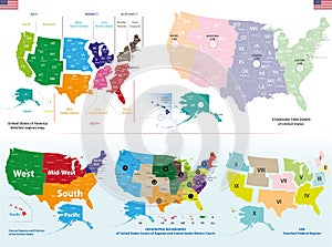 Vector map of United States