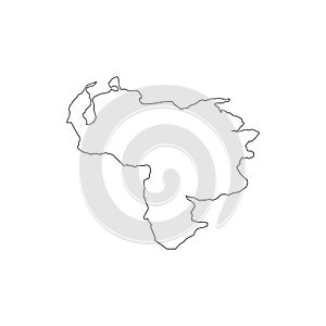 Vector map of Venezuela