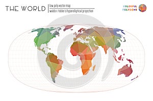 Vector map of the world.