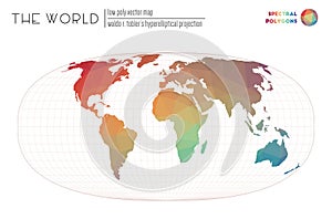 Vector map of the world.