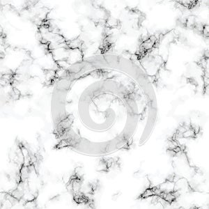 Vector marble texture design seamless pattern, black and white marbling surface