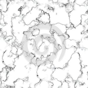 Vector marble texture design seamless pattern, black and white marbling surface, modern luxurious background photo
