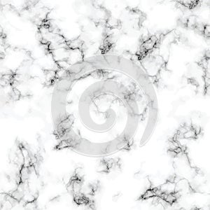 Vector marble texture design seamless pattern, black and white marbling surface photo