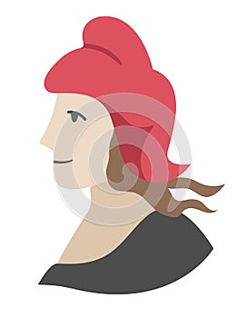 Vector Marianne icon. Traditional French symbol illustration. photo