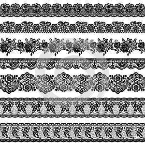 The vector material which is seamless by a beautiful lacework, photo