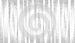Vector matrix background. Stream of binary code on screen. Data and technology, decryption and encryption, computer