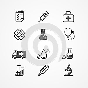 Vector Medical Icons set