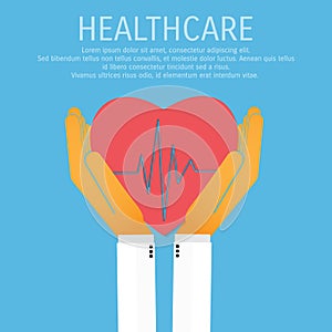 Vector medicine and healthcare background.