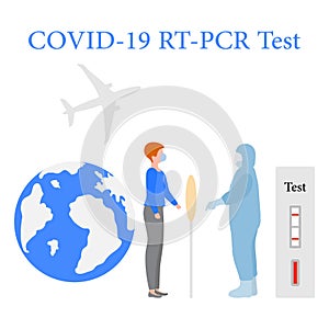 Vector Medicine RT PCR Test Diagnose Coronavirus photo