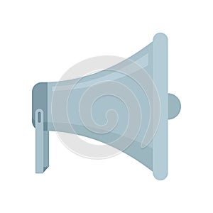 Vector Megaphone in flat style isolated on white