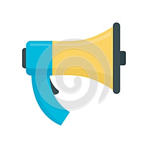 Vector Megaphone in flat style isolated on white