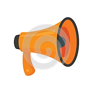 Vector Megaphone in flat style isolated on white
