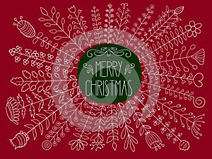 Vector Merry christmas Greetings