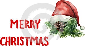 Vector Merry christmas text, message, letters, composition for greeting card, invitation, banner, print.