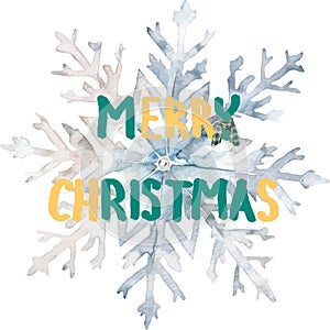 Vector Merry christmas text, message, letters, composition for greeting card, invitation, banner, print.