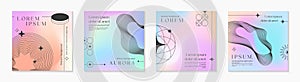 Vector mesh gradient backgrounds with wireframe geometric shapes,copy space for text photo