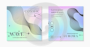 Vector mesh gradient backgrounds with wireframe geometric shapes,copy space for text photo