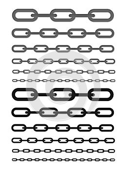 Vector metal iron string set isolated