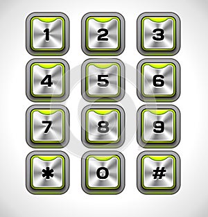 Vector Metal keypad