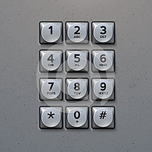 Vector Metal Keypad