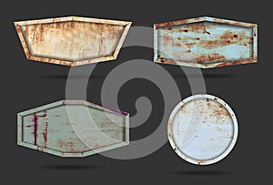 Vector metal sign plate texture background