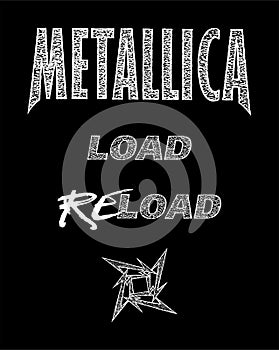 Vector Metallica 1996-1997 logo.