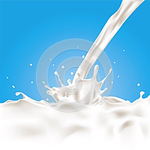 Vector Milk Splash