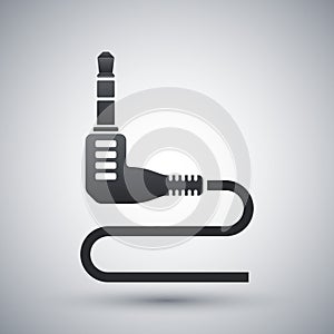 Vector mini jack connector icon