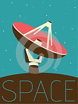Vector Minimal Design - Space Antenne - Illustration