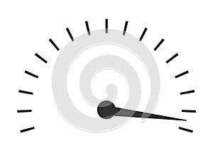 Vector minimal illustration of speedometer gauges