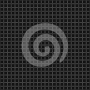 Vector minimal monochrome geometric seamless pattern with dots in square grid