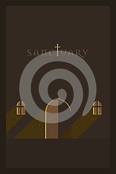 Vector Minimal Poster: Sanctuary
