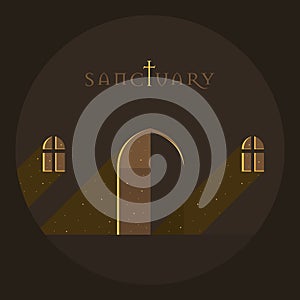 Vector Minimal Poster: Sanctuary