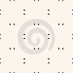 Vector minimal seamless pattern. Subtle geometric texture with small triangles