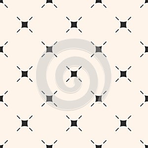 Minimalist vector seamless pattern with thin lines, squares
