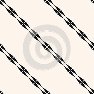 Vector minimalist geometric seamless pattern with diagonal lines, edgy shapes