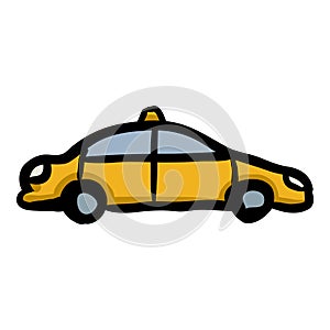 Vector Minivan Doodle Icon