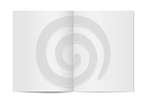 Vector mock up of booklet isolated.