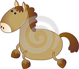 Vector model of horse