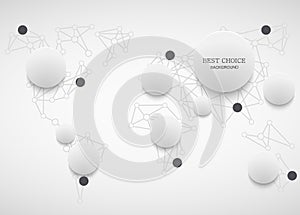 Vector modenr social network infographic