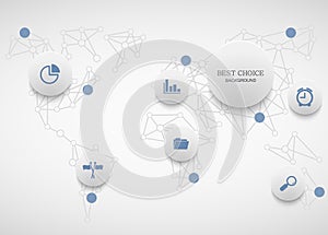 Vector modenr social network infographic photo