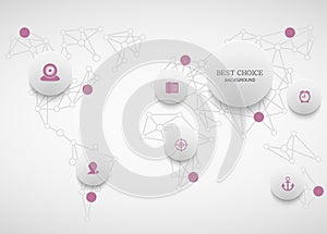 Vector modenr social network infographic