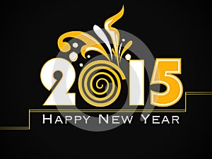 Vector modern 2015 new year background.