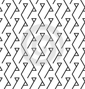 Vector modern abstract geometry triangle pattern. black and white seamless geometric background