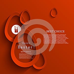 Vector modern easter eggs background