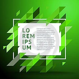 Vector modern framework for text for hipsters.