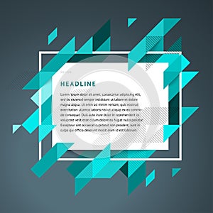 Vector modern framework for text for hipsters.