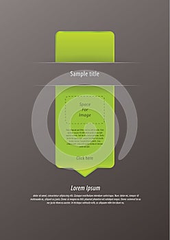 Vector modern infographic arrow. Luxury feel. Sizable, editable