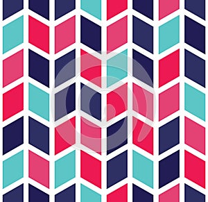 Vector modern seamless colorful geometry chevron pattern, color abstract