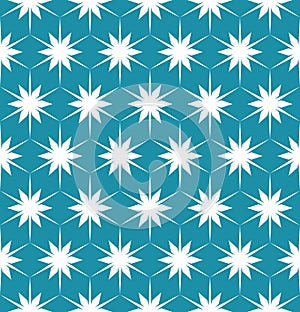 Vector modern seamless colorful geometry pattern floral blue, color abstract